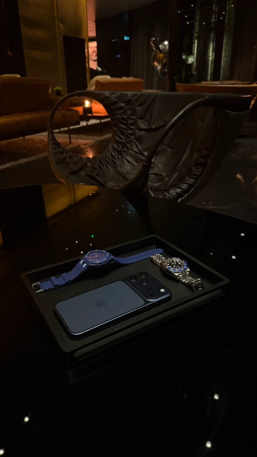 black valet tray 6